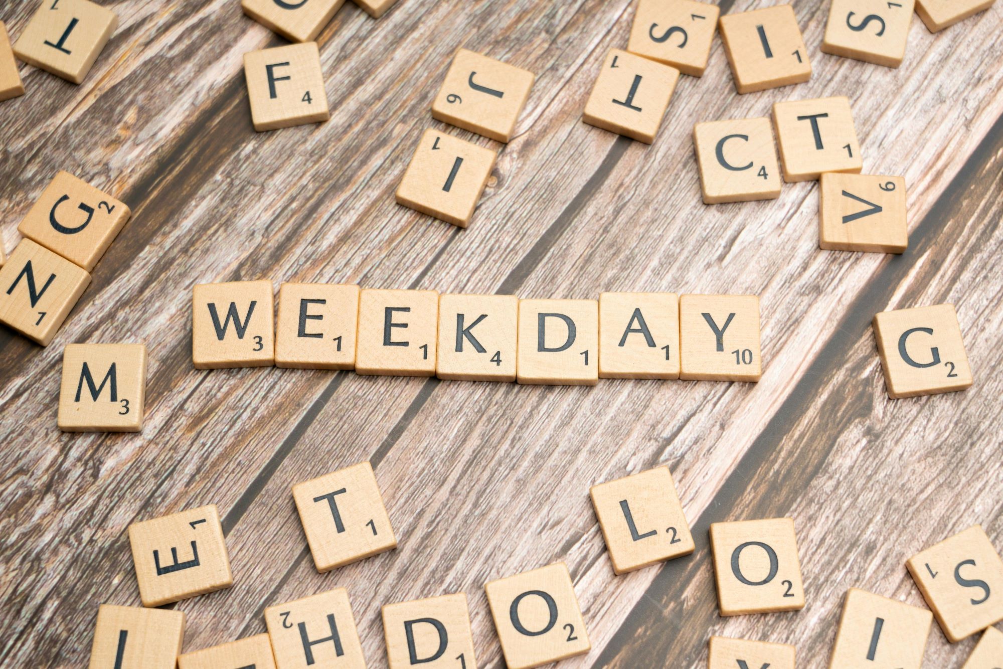 Weekday to dzień powszedni. Day of the week to dzień tygodnia.