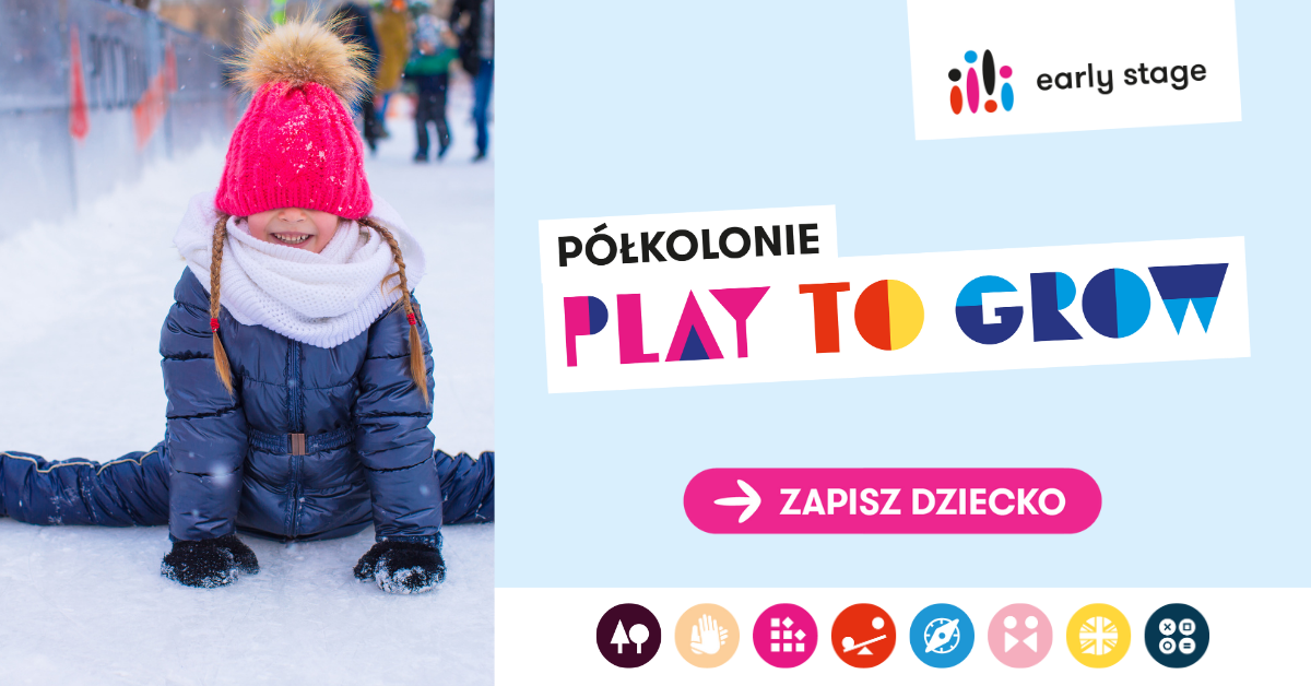 półkolonie dla dzieci play to grow early stage banner