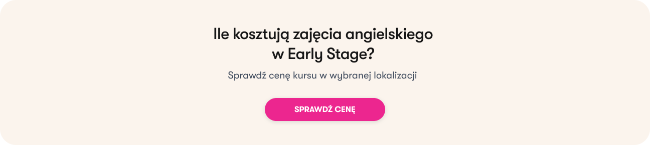 Ile kosztuje angielski w Early Stage banner