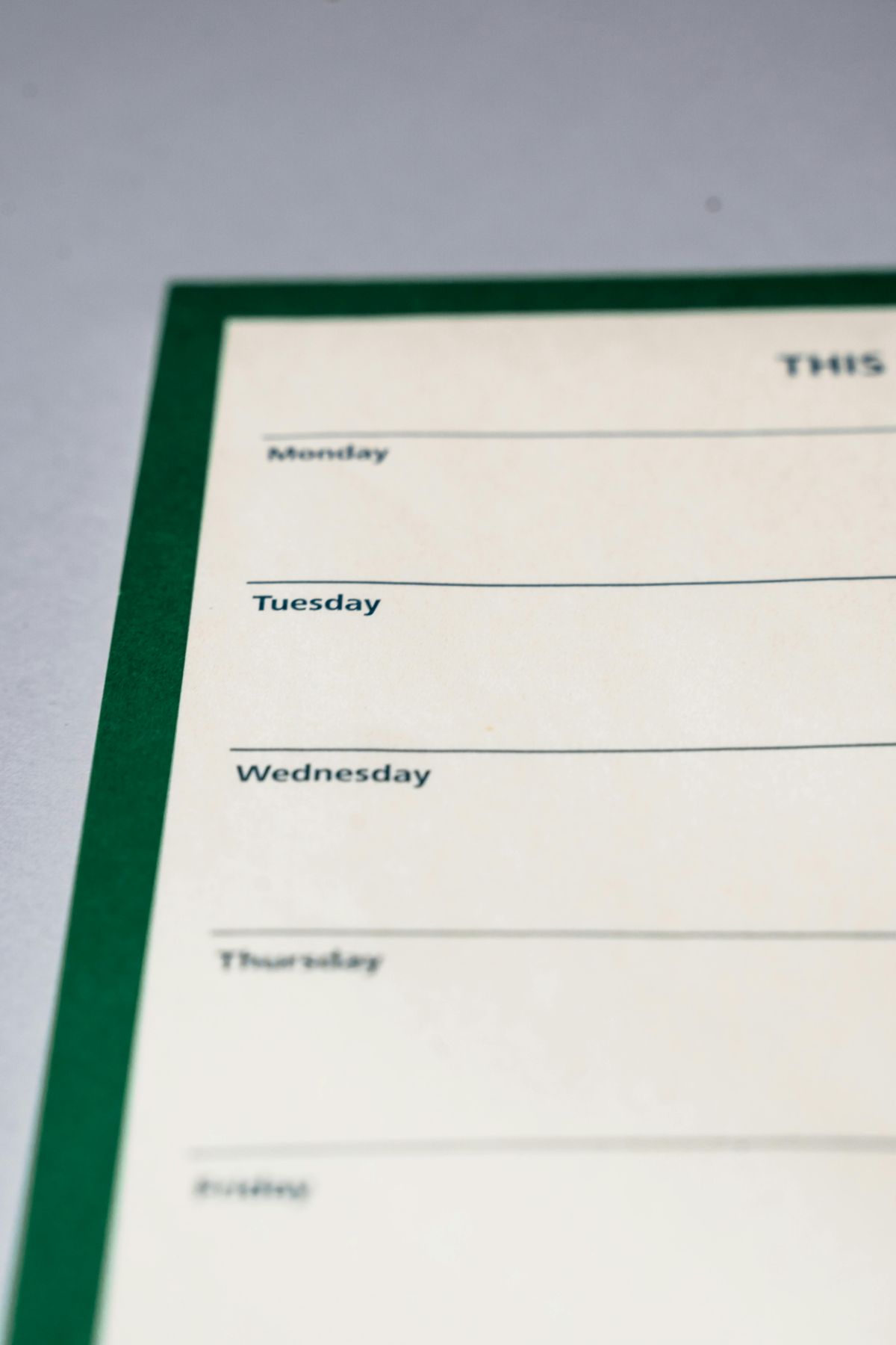 dni tygonia po angielsku